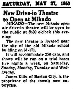 Mikado Drive-In Theatre - Mikado Goa 5-27-50 (newer photo)